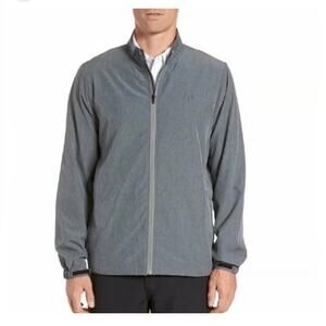 Travis Mathew Bomber Jacket Road Soda Golf Full Zip Gray Size Large
